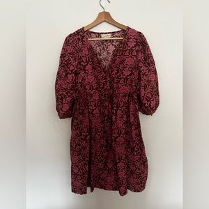 Universal Thread, red and pink patterned casual dress, XL